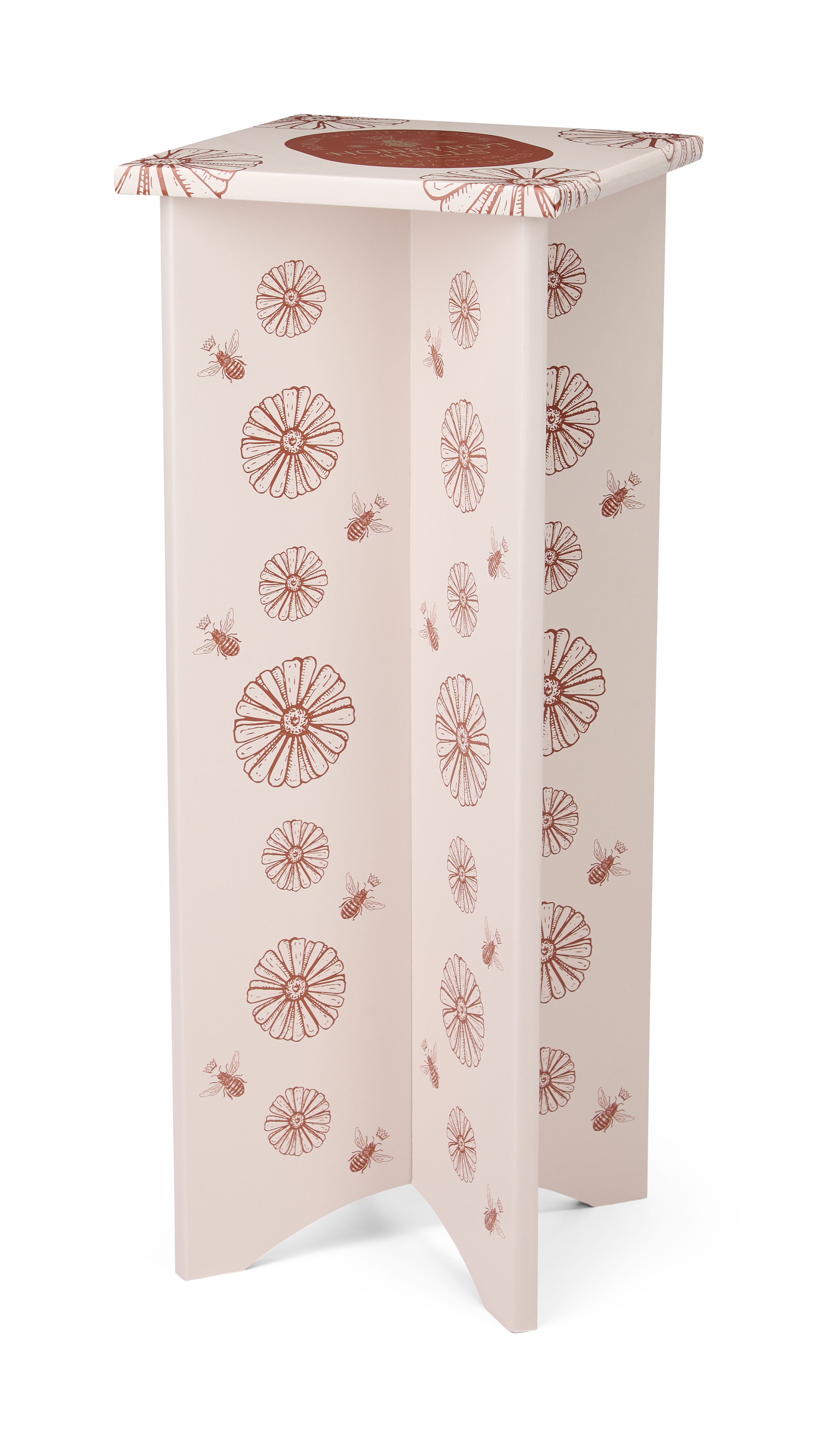 Eco-Friendly Display Pedestal with Full Color Custom Printing, Recycled, Flat Pack - Image 4