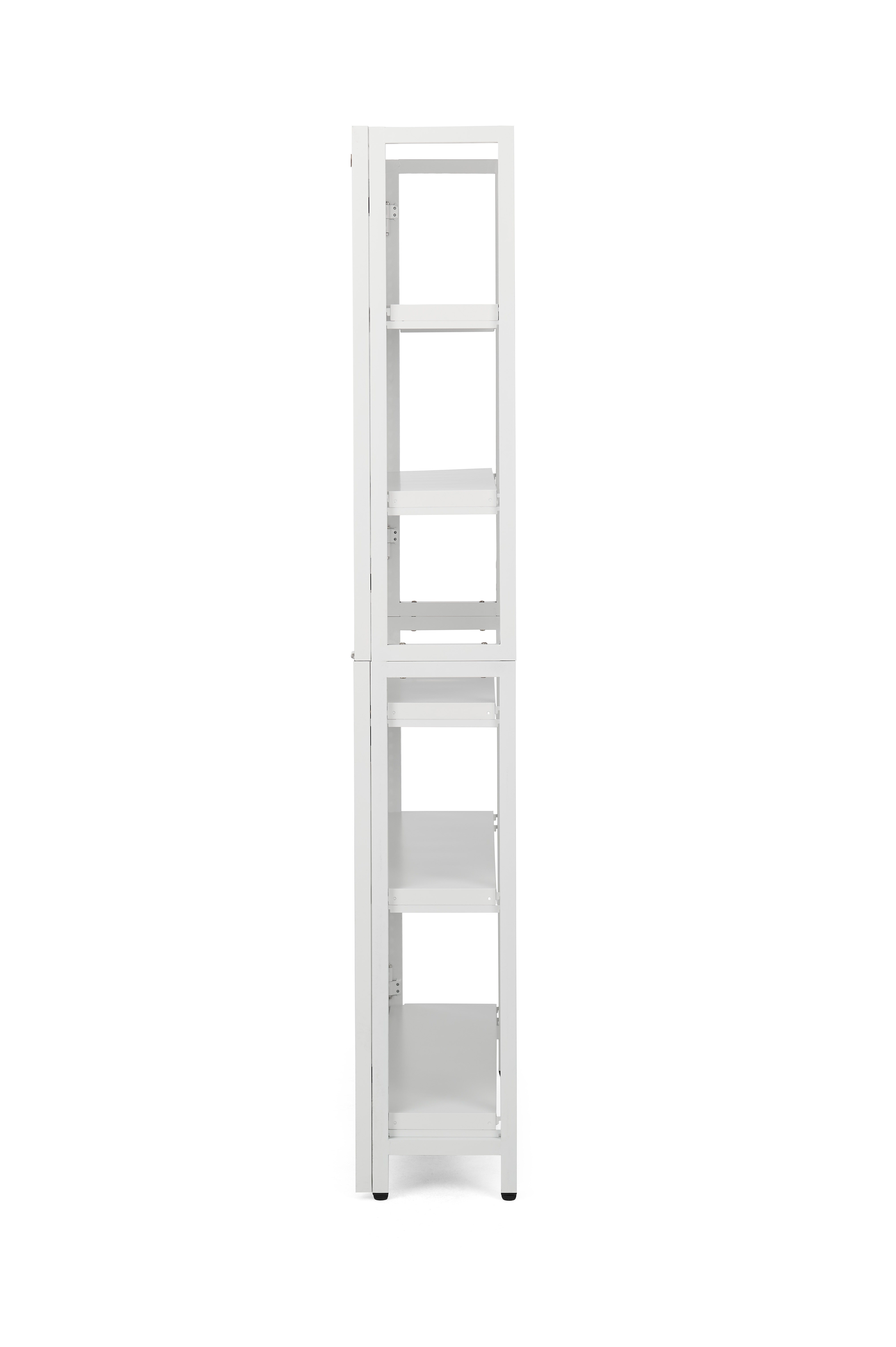 39"w Gondola Shelving Unit w/ Pegboard, Adjustable Shelves, Floor Standing - White - Image 5