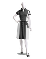 Female full body mannequins in matte white