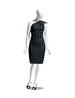 Female full body mannequins with glass base