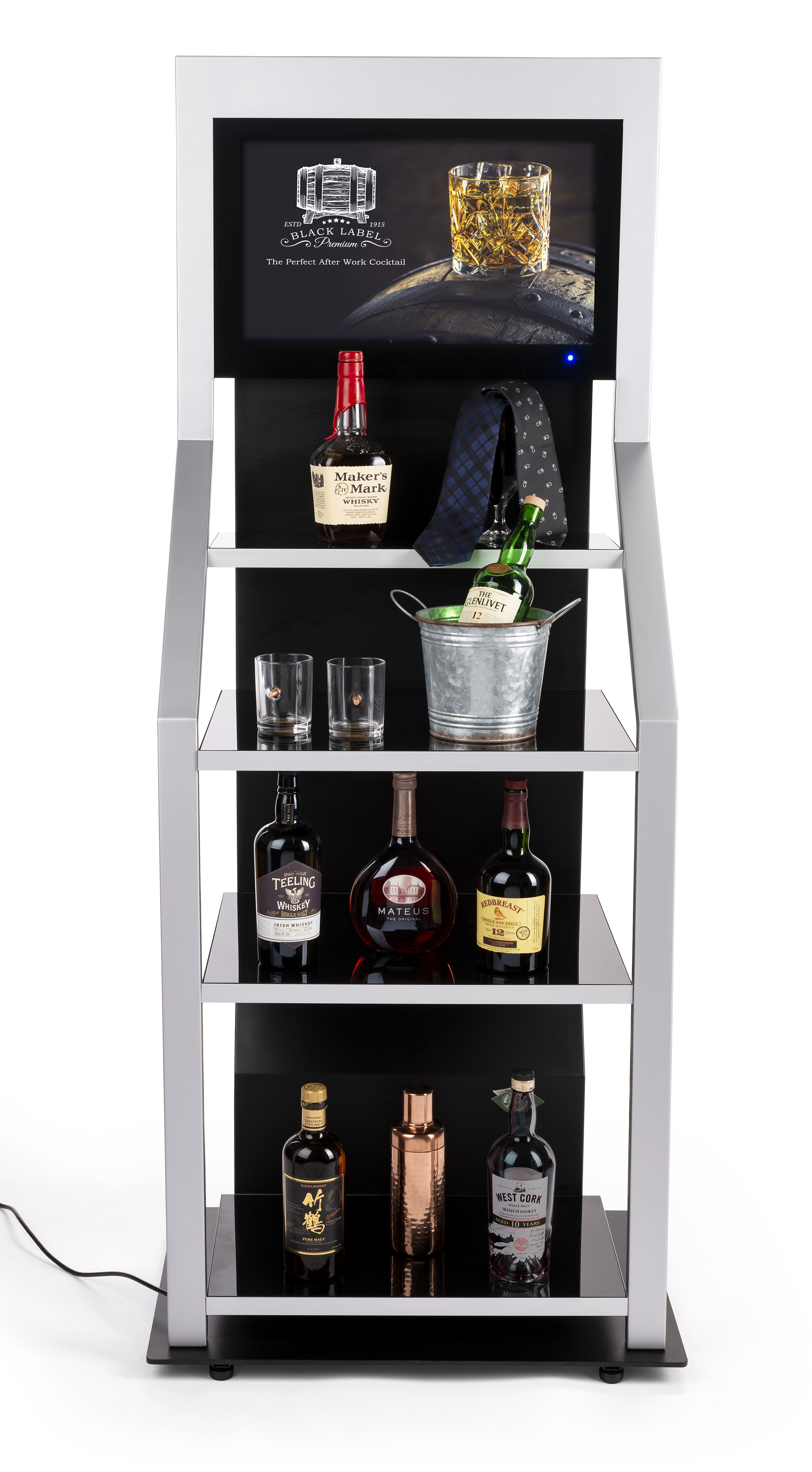 Digital Merchandising Retail Shelving Unit | 21.5 Inch LCD Screen ...