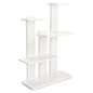 4-tier merchandise shelves with an overall width of 34 inches 