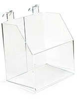 7.25 inch wide display bin for gridwall