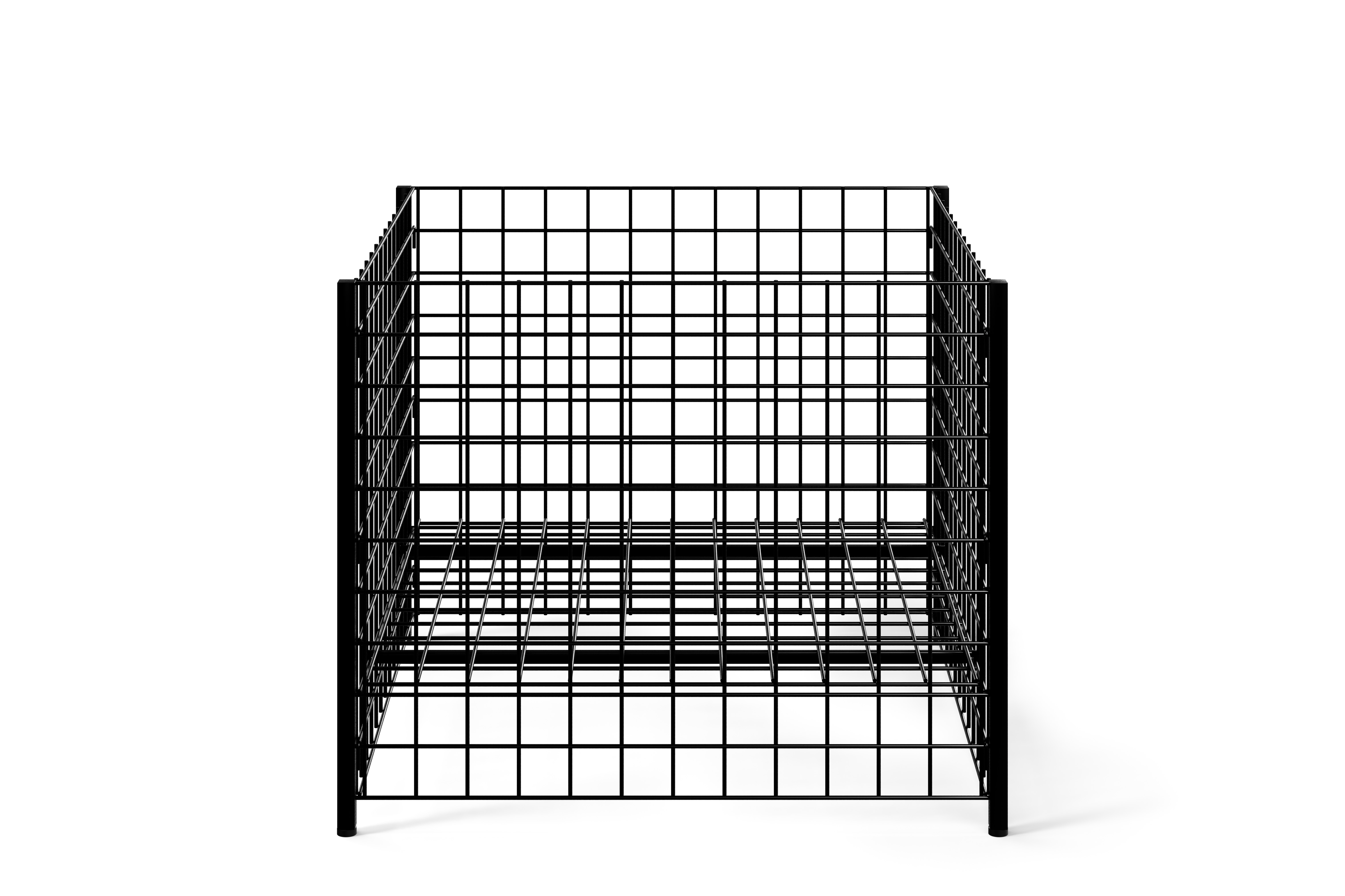 Wire Dump Bins w/ Adjustable Shelf, 22.5 Cubic ft. of Storage, Floor Standing - Image 3