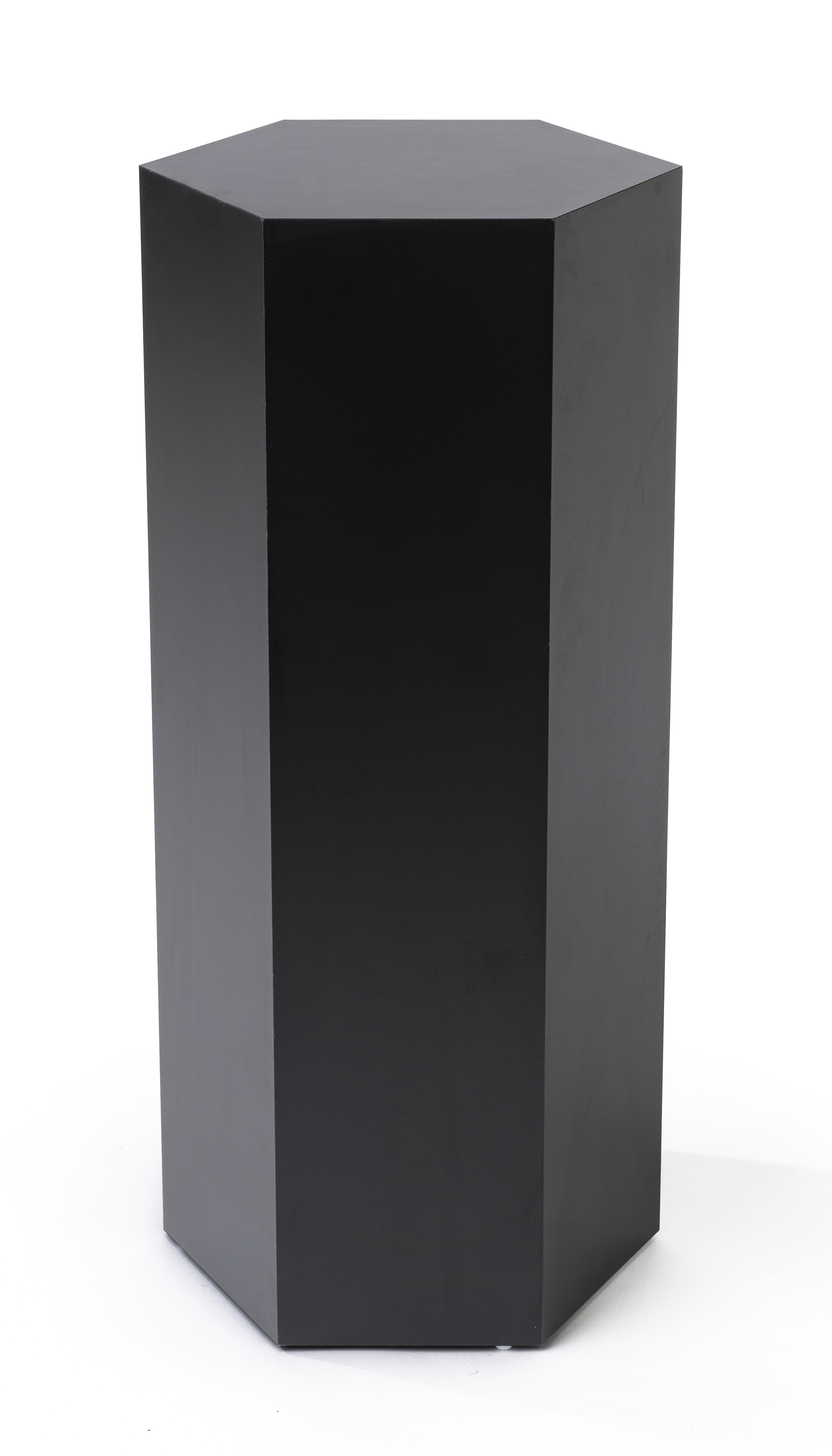 Hexagon Retail Pedestal | Made of Durable Black Particle Board