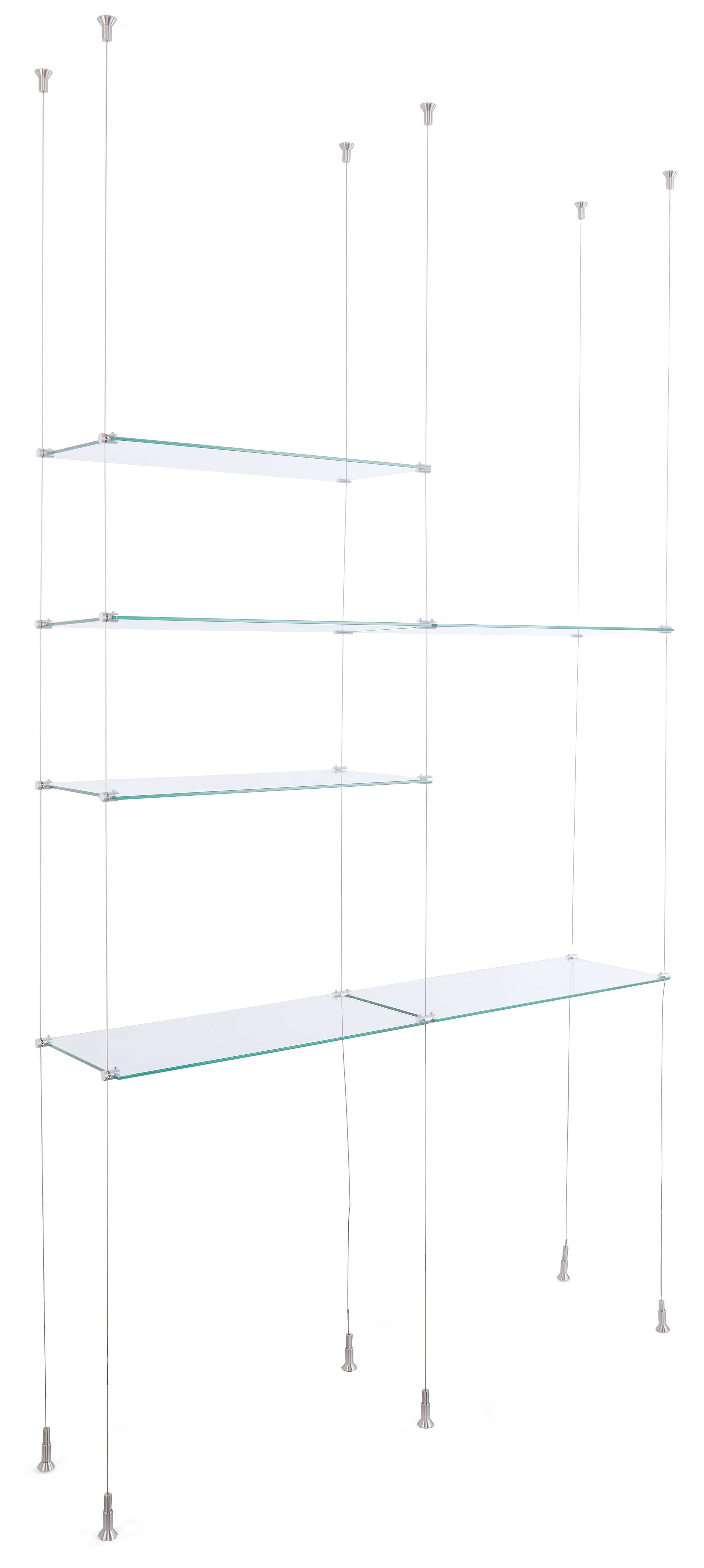 Glass Shelves Extension for SMHGSET4 Cable Shelving System - 24\, image size:2508x5583