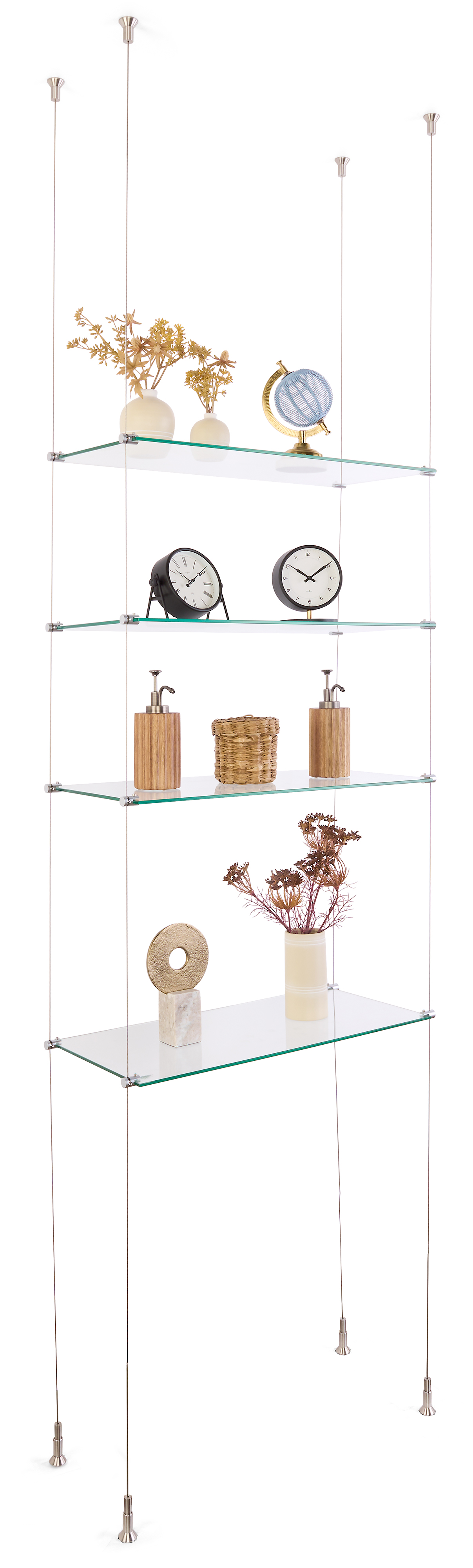 Cable Suspended Shelves | Modular and Customizable Design | Displays2Go