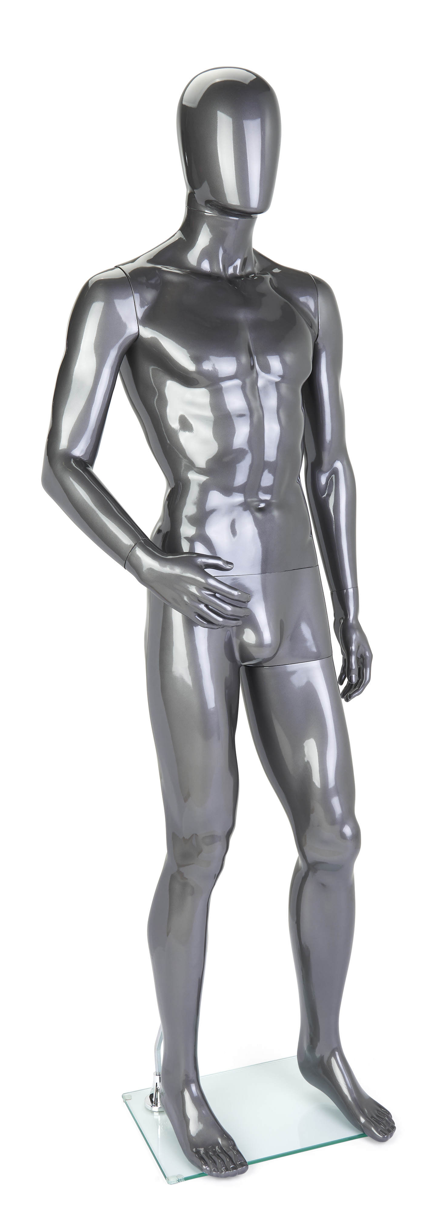 vidaXL Full Body Child Mannequin with Glass Base Beige 55.1