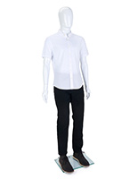 Full body male mannequin with floor standing placement style 