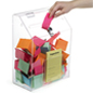 Clear Suggestion Box with 1 Pocket w/ Lock