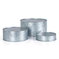 Round galvanized risers made of lightweight steel