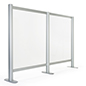 Countertop acrylic separation screen add-on for SMSAL47 with mounting hardware included