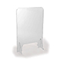 Clear acrylic splash guard with portable design