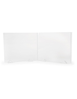 Expandable acrylic sneeze shield kit with portable design