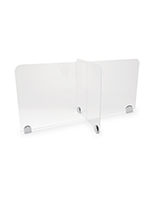 Sneeze shield table divider with multi section design