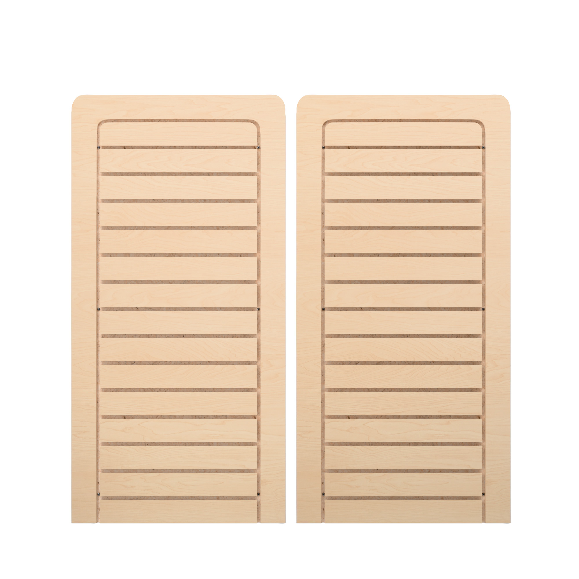 24 x 48 Slatwall Panel for Wall, Vertical Format, Durable Melamine Finish, Set of 2 - Image 3