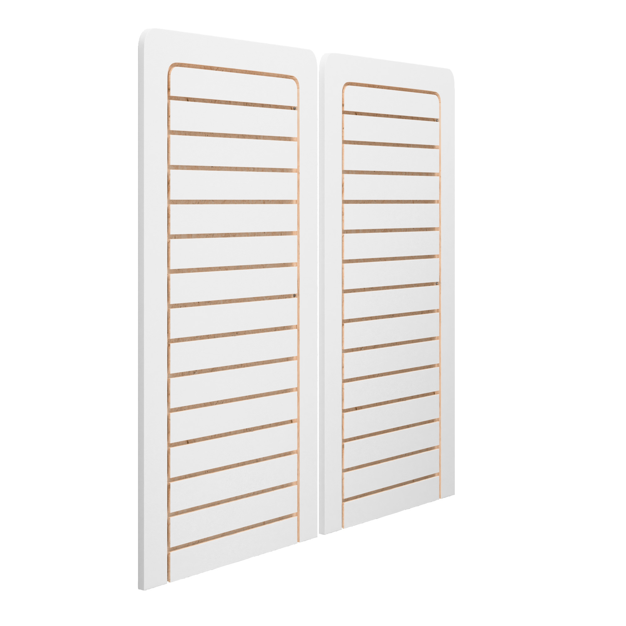 24 x 48 Slatwall Panel for Wall, Vertical Format, Durable Melamine Finish, Set of 2 - Image 2
