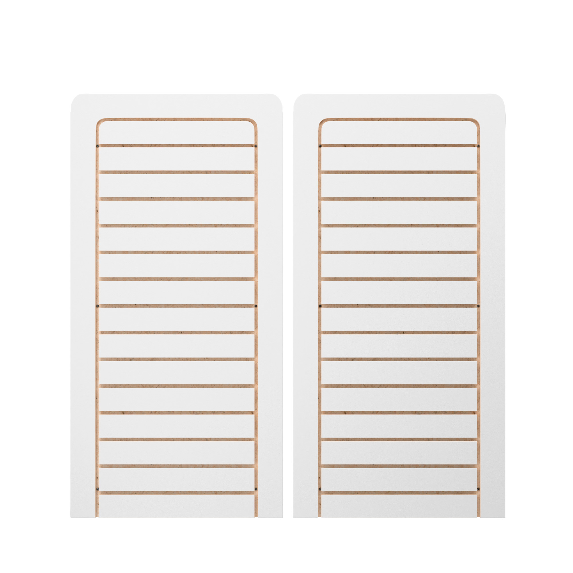 24 x 48 Slatwall Panel for Wall, Vertical Format, Durable Melamine Finish, Set of 2 - Image 4