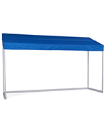 Table top canopy with counter top placement