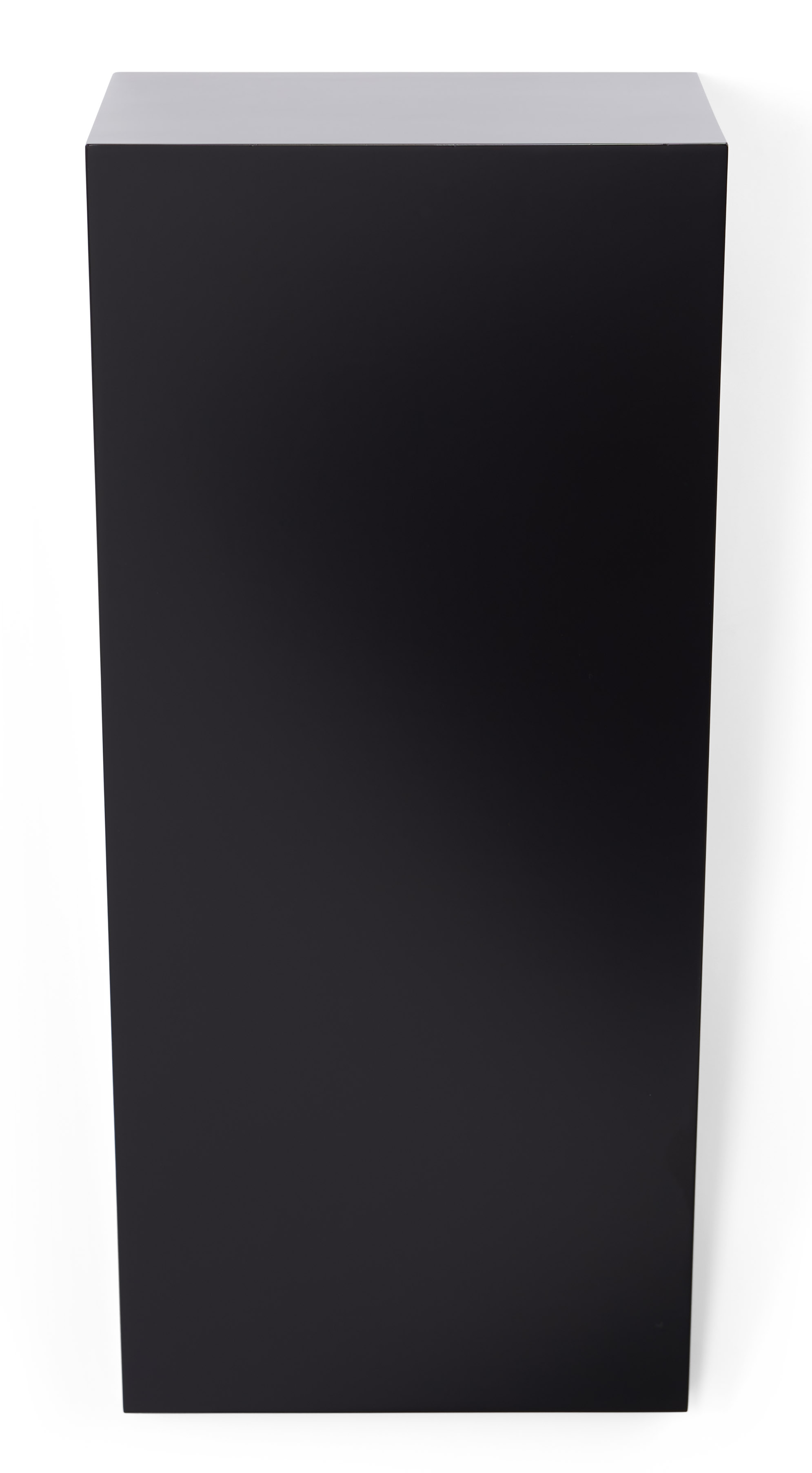 28h x 12w Wedge Pedestal Display, Wall Mounted Design, Laminated MDF - White or Black - Image 4