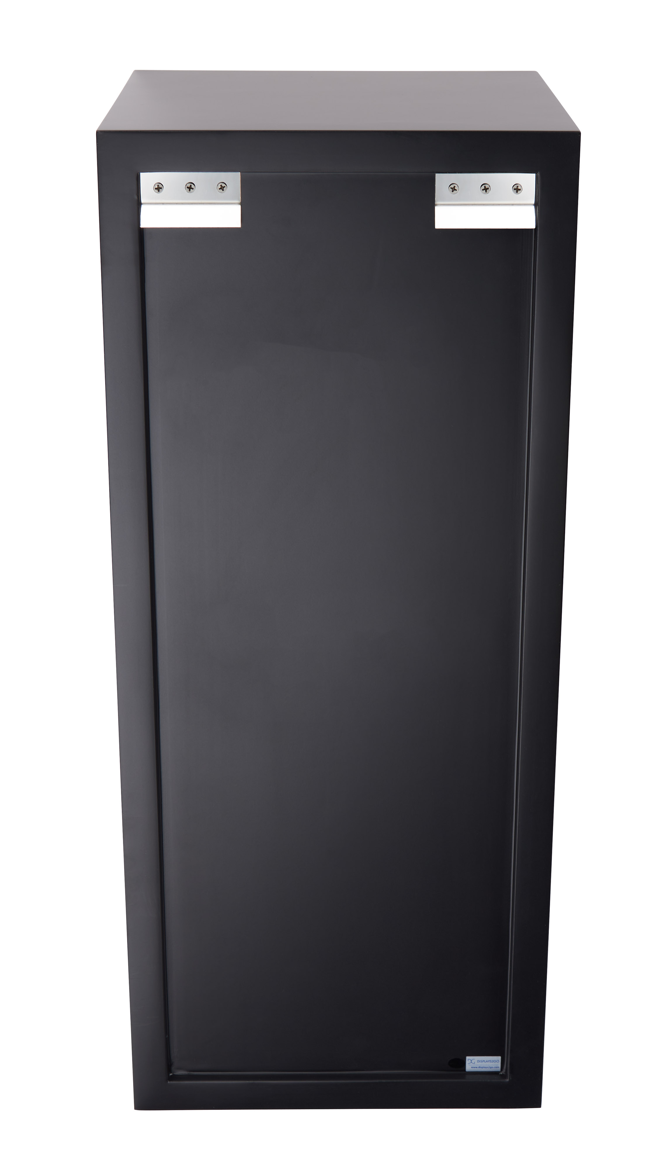 28h x 12w Wedge Pedestal Display, Wall Mounted Design, Laminated MDF - White or Black - Image 5