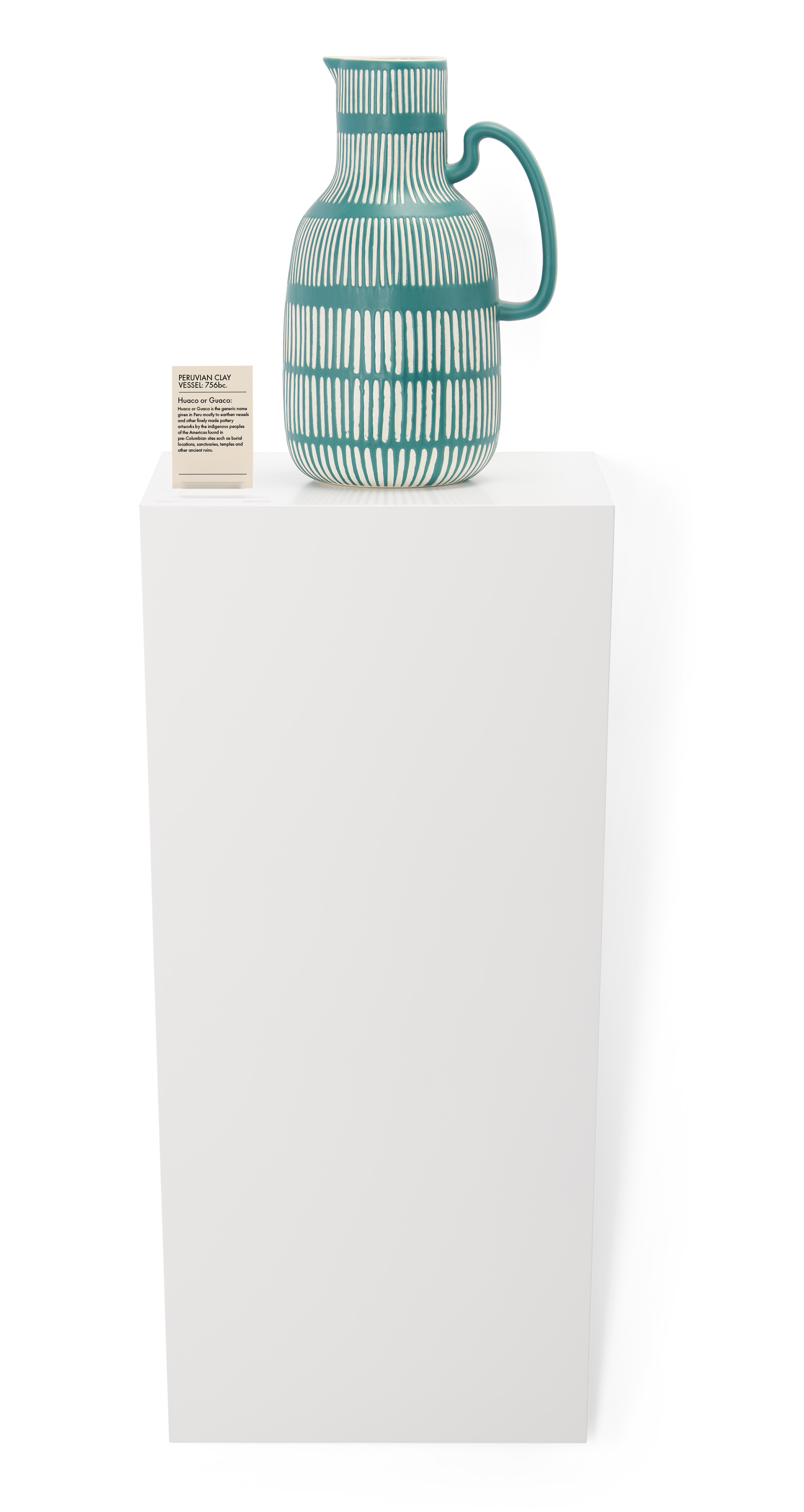 28h x 12w Wedge Pedestal Display, Wall Mounted Design, Laminated MDF - White or Black - Image 3