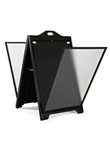 A-Frame Sidewalk Sign Holder is double-sided