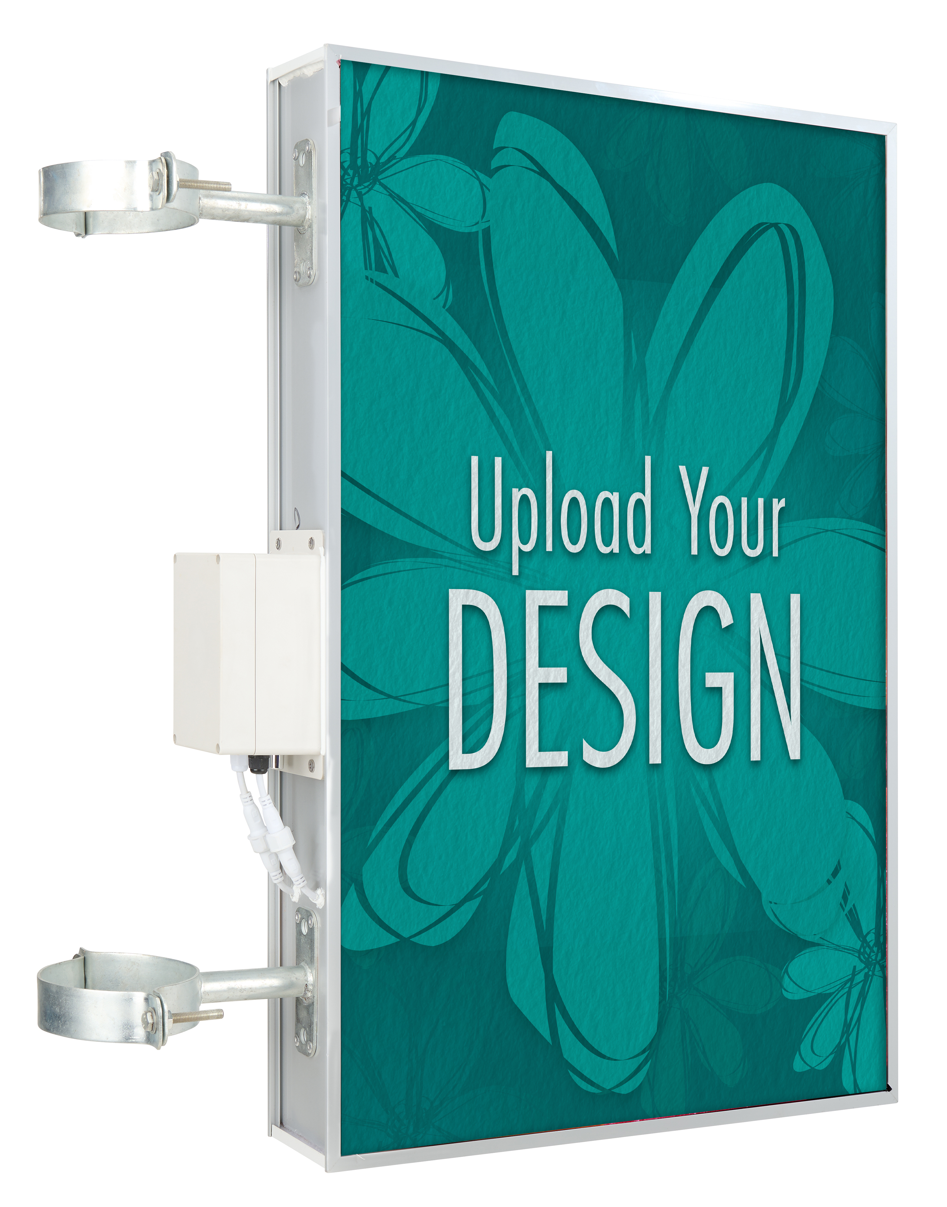 Plus Sign Led Box Solar LED Light Box Sign | Wall or Pole Mounted | Displays2Go