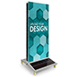 Solar Light Box Banner Stand with UV Printed Graphics