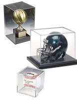 model display cases for single sports collectibles