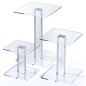 Pedestal Acrylic Square Riser Set