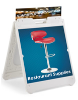 Portable Square Sandwich Board with Printing