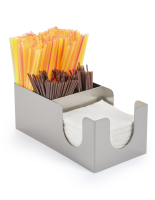 5 pocket stainless steel napkin organizer