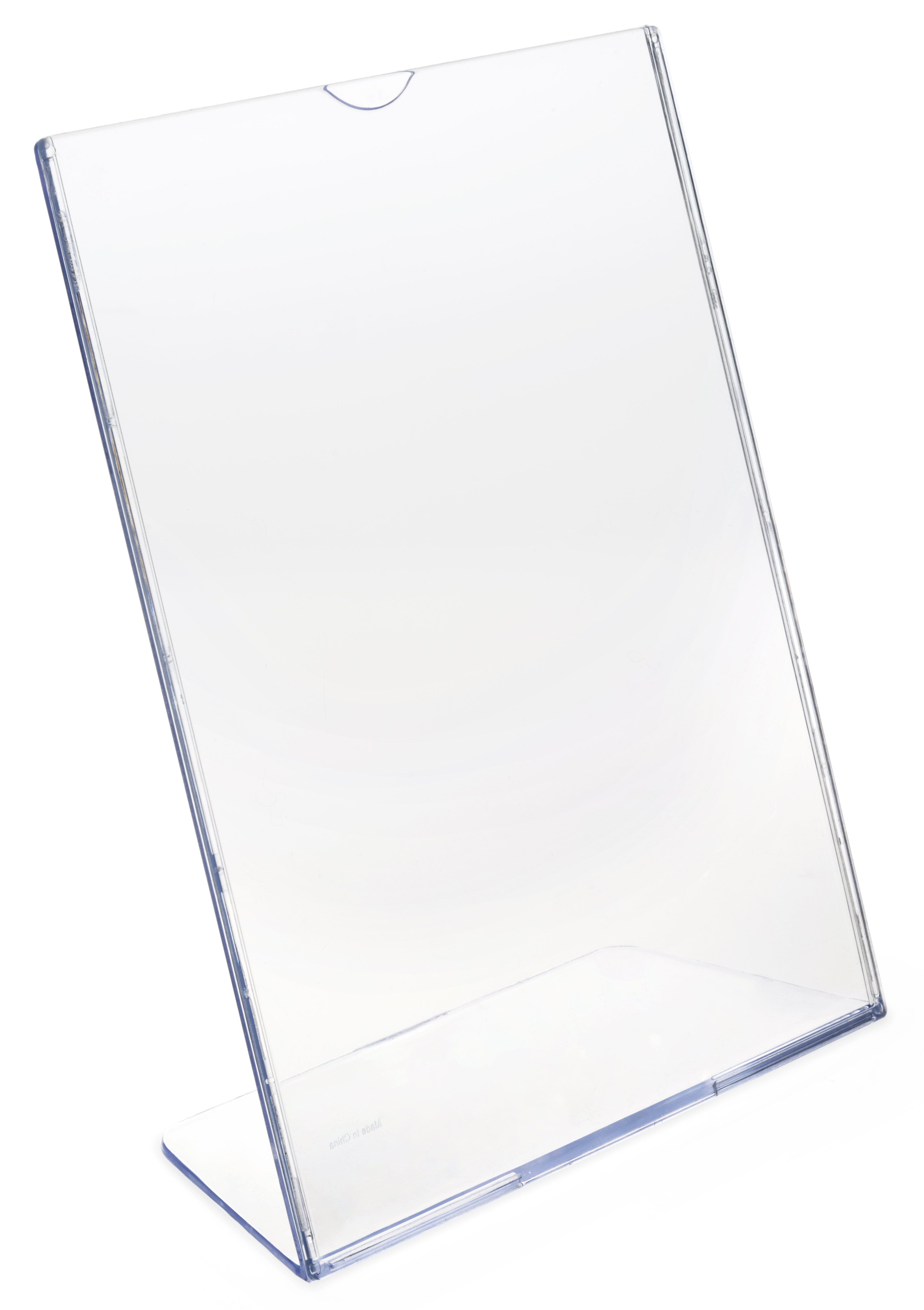 Slanted Sign Holder | Clear Acrylic for 8.5