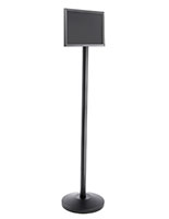 Black Stanchion with Sign Frame 