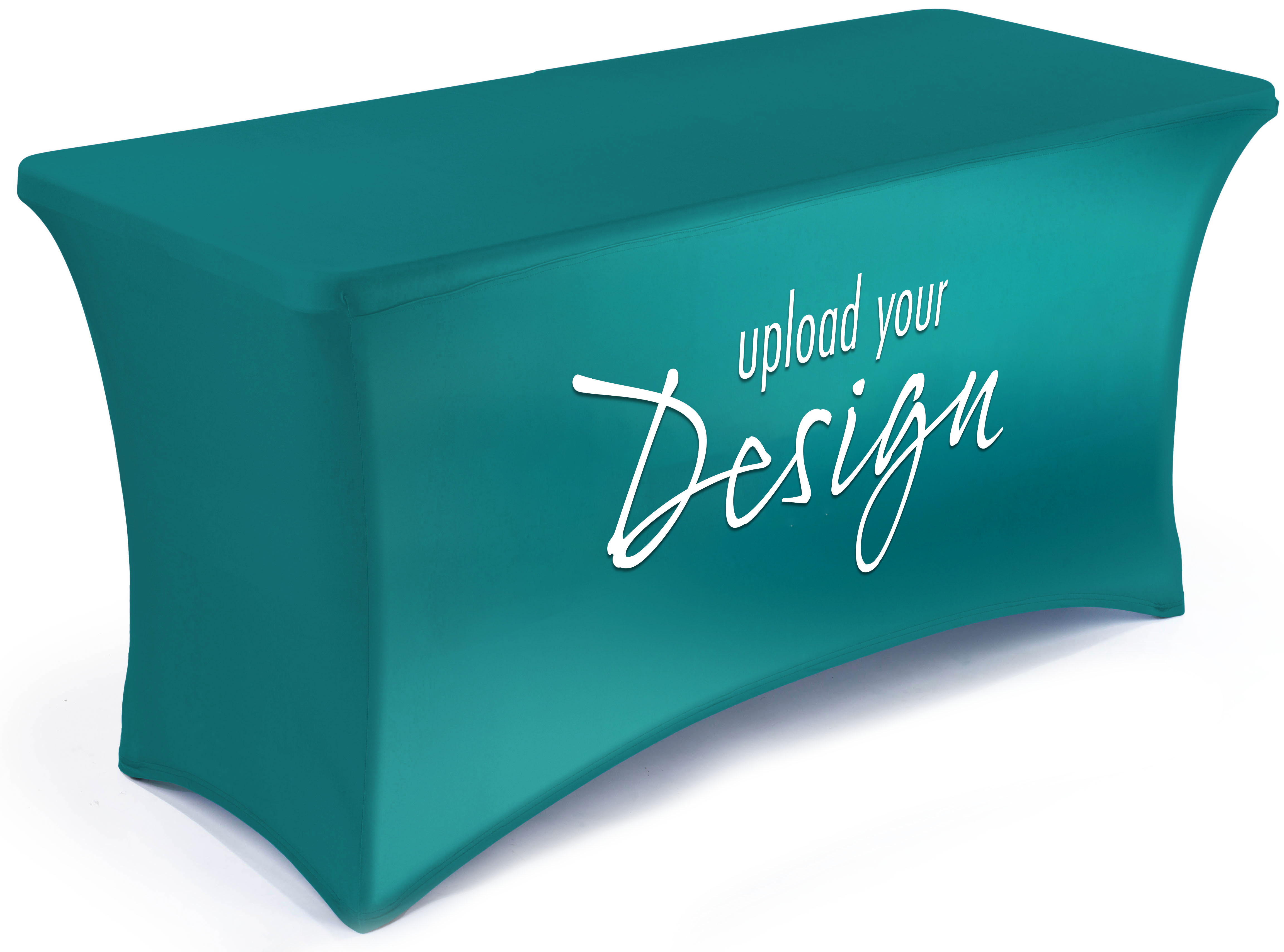 Stretch Table Covers with Custom Graphics, Fitted Design - Full Color - Image 3