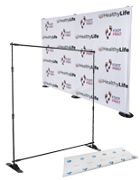 Step and repeat backdrop kits