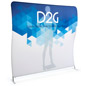 Double Sided 8’ Wide Wave Backdrop for Promotional Events