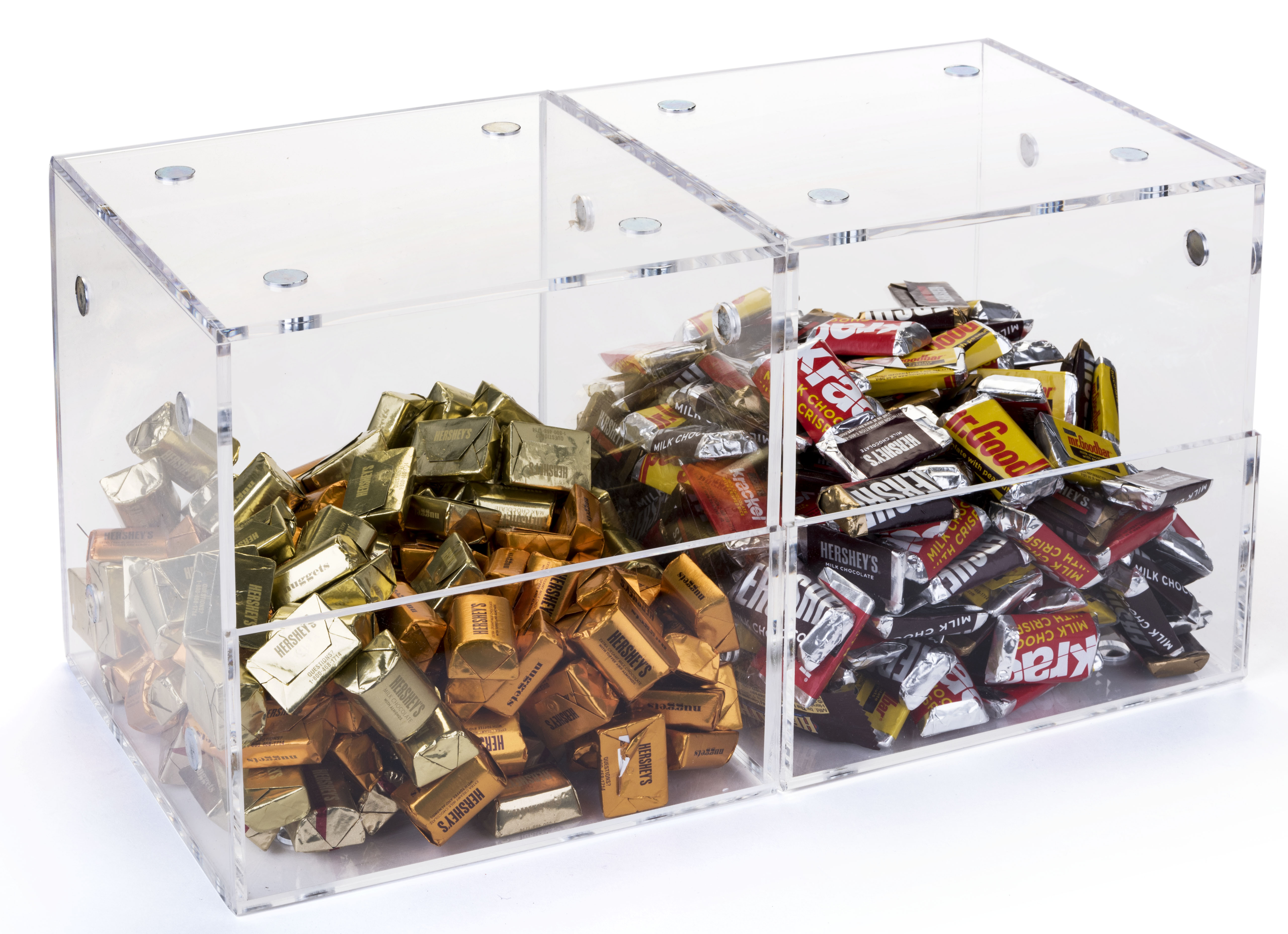 Acrylic Stackable 2-Bin Display