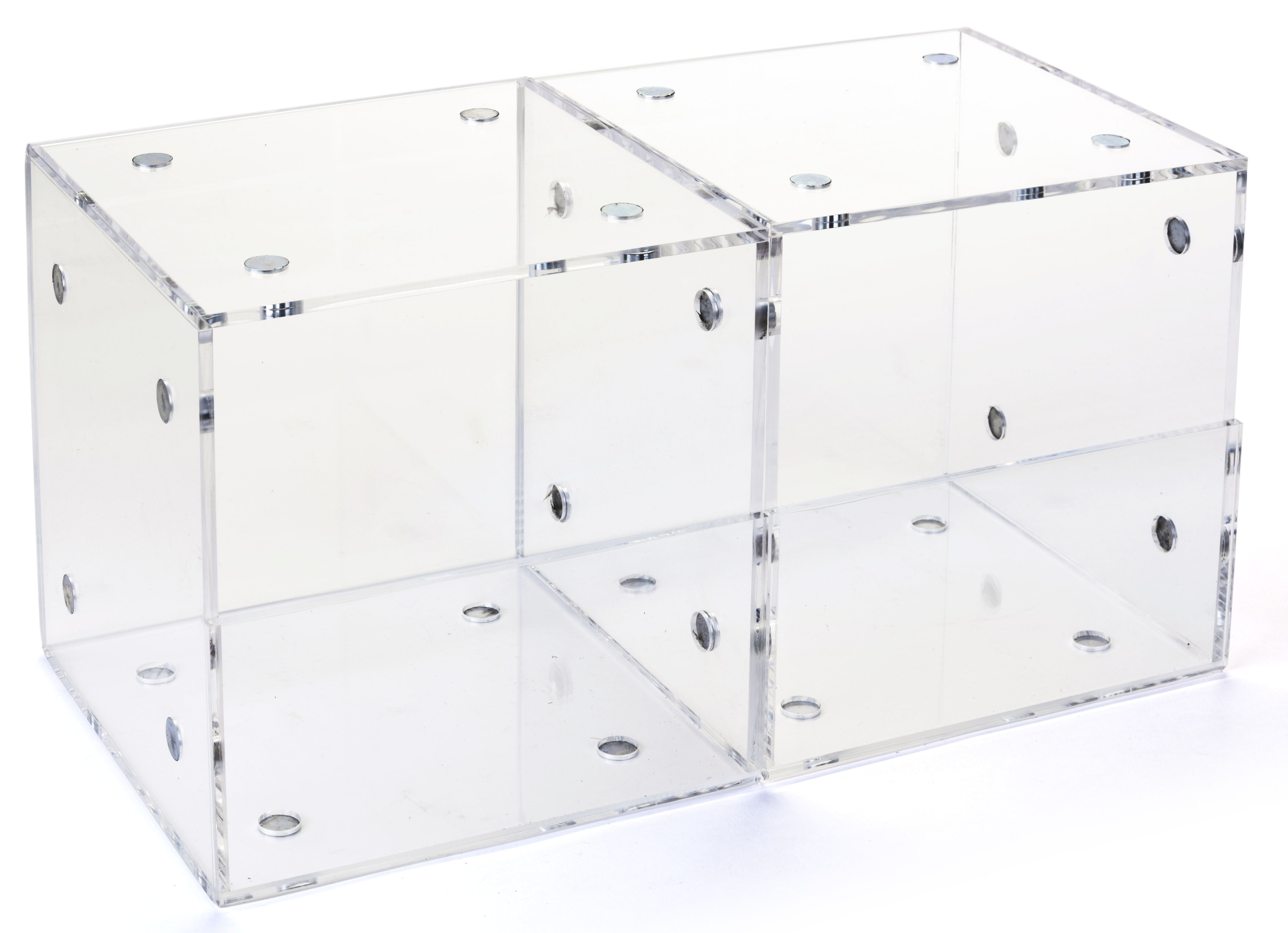 Acrylic Stackable 2-Bin Display