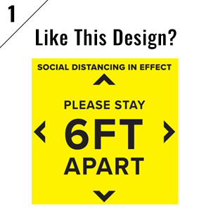 Social Distancing Floor Decal Stickers Bank 12 Wait Here Sign Keep 6 Feet Safety Distance Sticker Markers Grocery Lab Pharmacy for Crowd Control Guidance 20 Pack Stand Decal