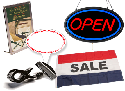 retail sign holders