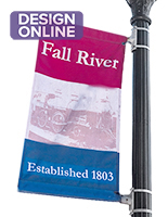 30in Wide by 48in tall custom street post banners