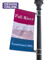 Design online street pole banners