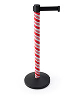 Seasonal cover for stanchion with washable fabric