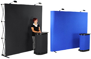 Straight Hook and Loop Receptive Display Walls