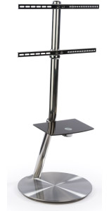 Stainless Steel TV Stand with Wheels