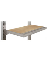 Hangrail with Wooden Shelf  for Slatwall