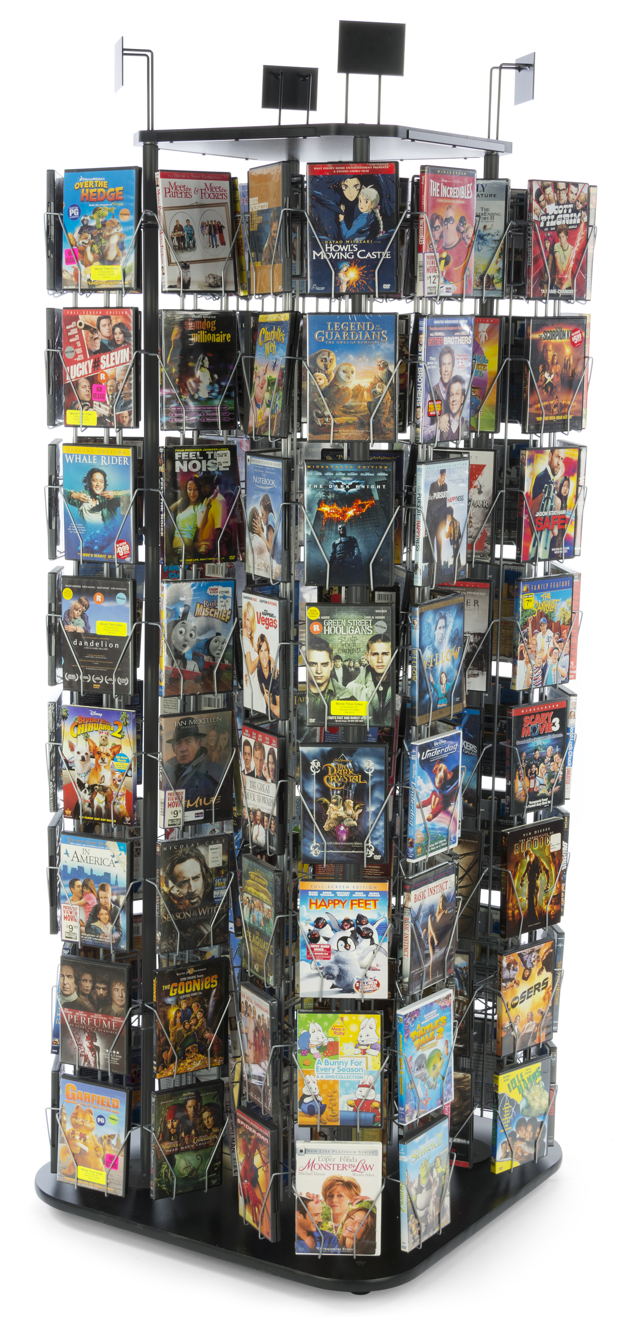 Spinner Rack For Library Wire Literature Rack with 4 Spinners | Racks Individually Rotate ...