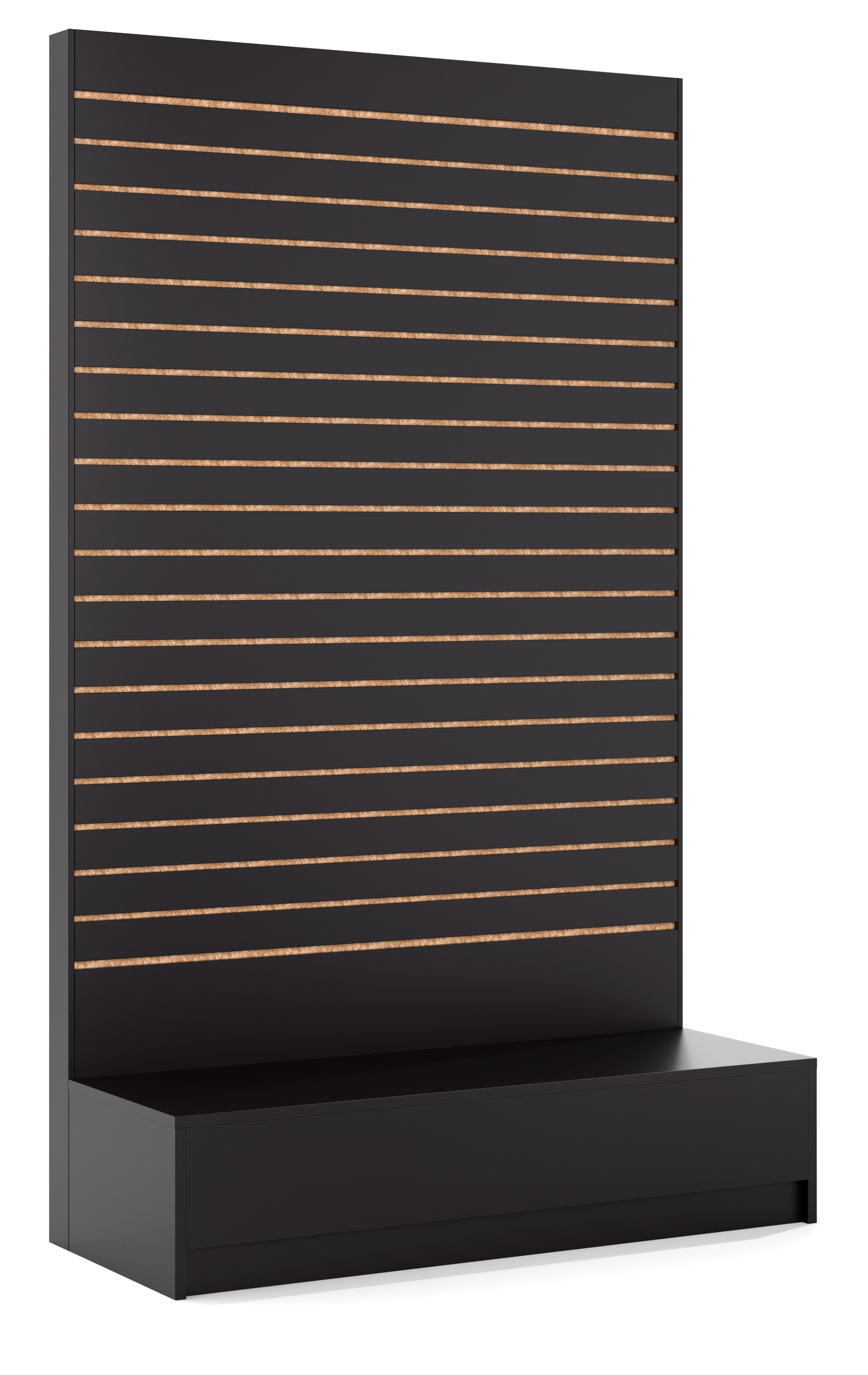 L-Shaped Slatwall Panel Display | 20 Slat Channels | Displays2Go